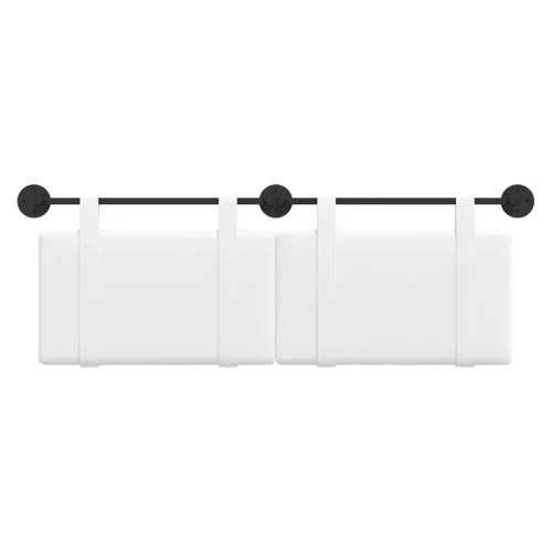  Fali Fejtámla Falra szerelhető Fehér 150 x 55 x 5 cm szövet