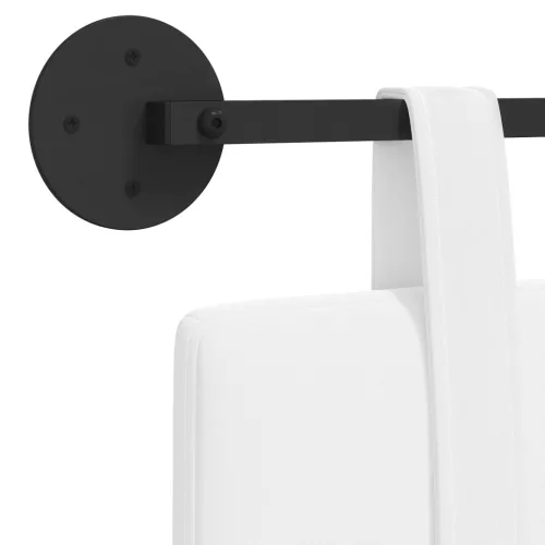  Fali Fejtámla Falra szerelhető Fehér 150 x 55 x 5 cm szövet