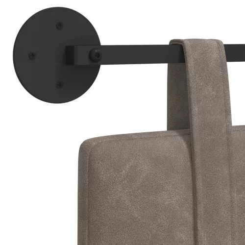  Fali Fejtámla Falra szerelhető Szürke 150 x 55 x 5 cm Antik PU