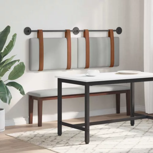  Fali Fejtámla Falra szerelhető Felhőszürke 140 x 40 cm Faanyag