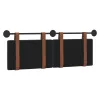  Fali Fejtámla Falra szerelhető Sötét Barna 140 x 40 cm Faanyag