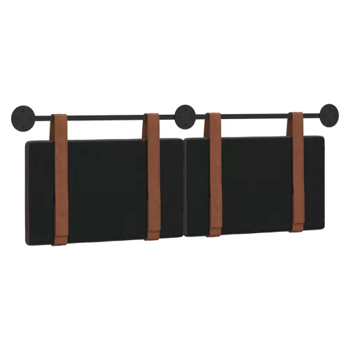  Fali Fejtámla Falra szerelhető Sötét Barna 140 x 40 cm Faanyag