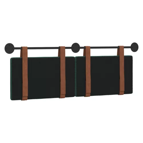  Fali Fejtámla Falra szerelhető Sötétzöld 140 x 40 cm Faanyag