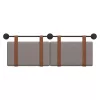  Fali Fejtámla Falra szerelhető Tópszínű 140 x 40 cm Faanyag