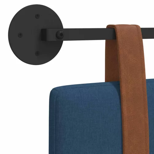  Fali Fejtámla Falra szerelhető Egyszínű Kék 140 x 40 cm Faanyag