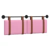  Fali Fejtámla Falra szerelhető Rózsaszín 140 x 40 cm Faanyag