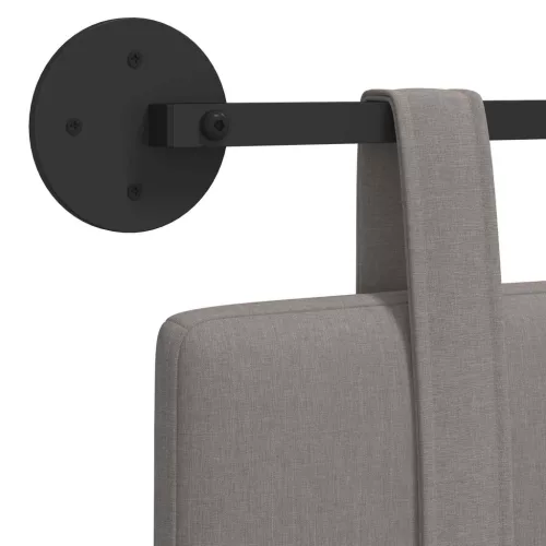  Fali Fejtámla Falra szerelhető Tópszínű 170 x 55 x 5 cm szövet