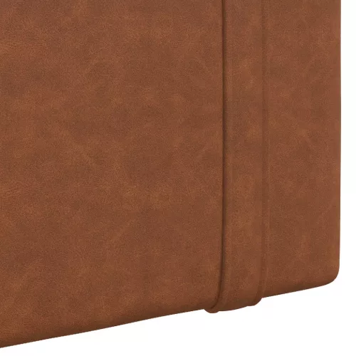  Fali Fejtámla Falra szerelhető Barna 170 x 55 x 5 cm Antik PU