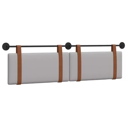  Fali Fejtámla Egyszínű Felhőszürke 170 x 55 x 5 cm Antik PU