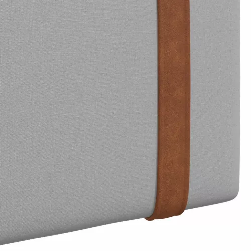  Fali Fejtámla Egyszínű Felhőszürke 170 x 55 x 5 cm Antik PU