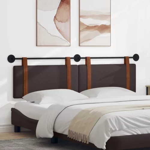  Fali Fejtámla Egyszínű Sötét Barna 170 x 55 x 5 cm Antik PU