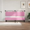  Fali Fejtámla Falra szerelhető Rózsaszín 190 x 55 x 5 cm szövet