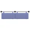  Fali Fejtámla Falra szerelhető Farmerkék 190 x 55 x 5 cm szövet