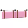  Fali Fejtámla Falra szerelhető Rózsaszín 180 x 40 cm Faanyag