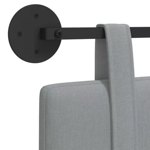  Fali Fejtámla Egyszínű Világosszürke 210 x 55 x 5 cm szövet