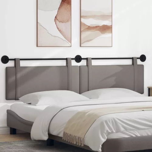  Fali Fejtámla Falra szerelhető Tópszínű 210 x 55 x 5 cm szövet