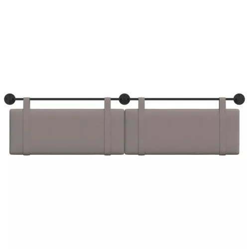  Fali Fejtámla Falra szerelhető Tópszínű 210 x 55 x 5 cm szövet