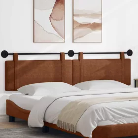    Fali Fejtámla Falra szerelhető Barna 210 x 55 x 5 cm Antik PU