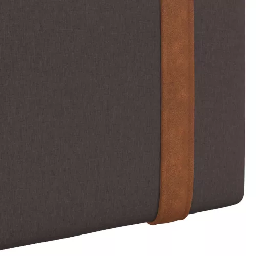  Fali Fejtámla Egyszínű Sötét Barna 210 x 55 x 5 cm Antik PU