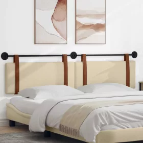    Fali Fejtámla Falra szerelhető Krém 210 x 55 x 5 cm Antik PU