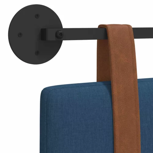  Fali Fejtámla Falra szerelhető Kék 210 x 55 x 5 cm Antik PU