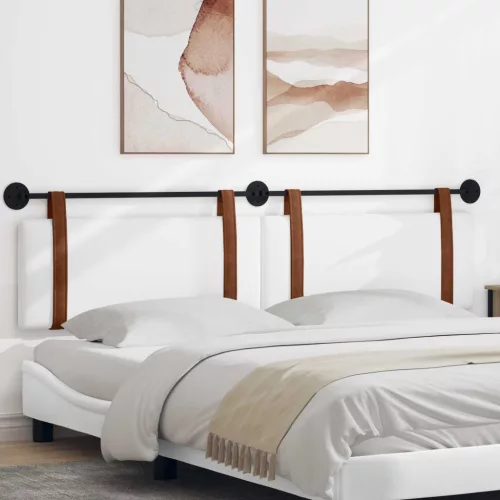  Fali Fejtámla Falra szerelhető Fehér 210 x 55 x 5 cm Antik PU