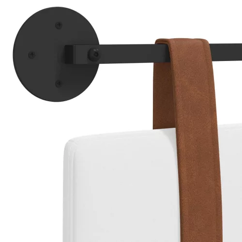  Fali Fejtámla Falra szerelhető Fehér 210 x 55 x 5 cm Antik PU