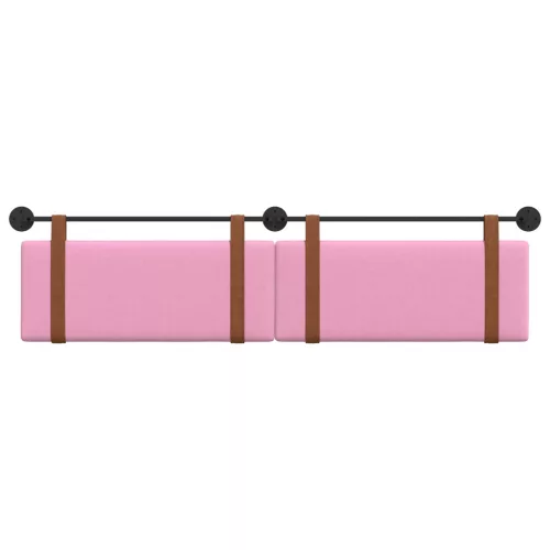  Fali Fejtámla Egyszínű Rózsaszín 210 x 55 x 5 cm Antik PU