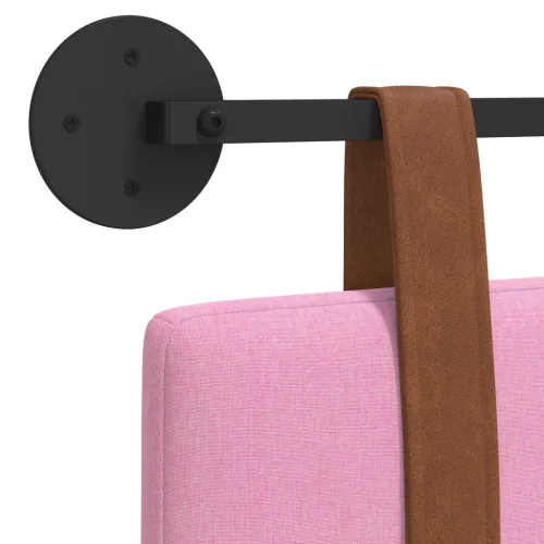  Fali Fejtámla Egyszínű Rózsaszín 210 x 55 x 5 cm Antik PU