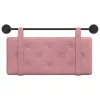  Fali Fejtámla Falra szerelhető Rózsaszín 90 x 55 x 5 cm Bársony