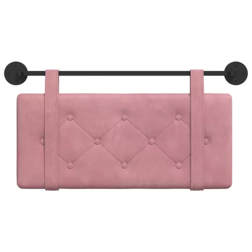  Fali Fejtámla Falra szerelhető Rózsaszín 90 x 55 x 5 cm Bársony