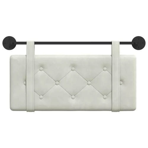  Fali Fejtámla Falra szerelhető Krém 90 x 55 x 5 cm Bársony