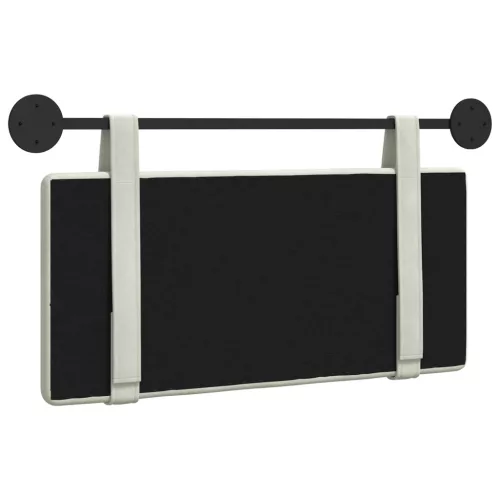  Fali Fejtámla Falra szerelhető Krém 90 x 55 x 5 cm Bársony