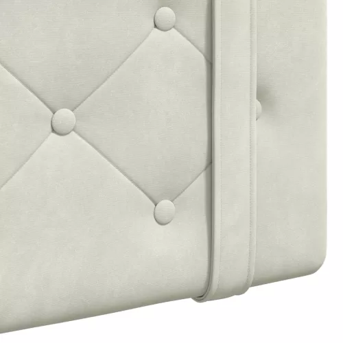  Fali Fejtámla Falra szerelhető Krém 90 x 55 x 5 cm Bársony