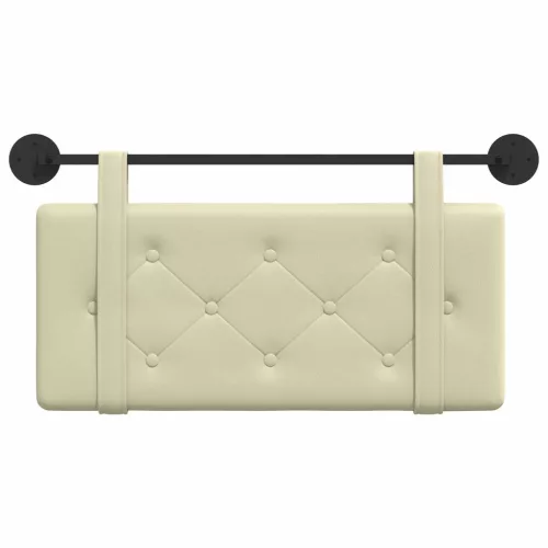  Fali Fejtámla Falra szerelhető Krém 80 cm Műbőr