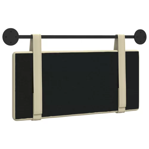  Fali Fejtámla Falra szerelhető Krém 80 cm Műbőr