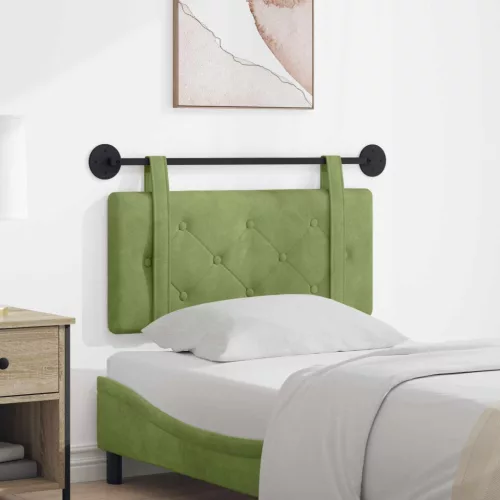  Fali Fejtámla Világos zöld 100 x 55 x 5 cm Bársony