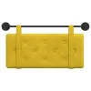  Fali Fejtámla Falra szerelhető Sárga 100 x 55 x 5 cm Bársony