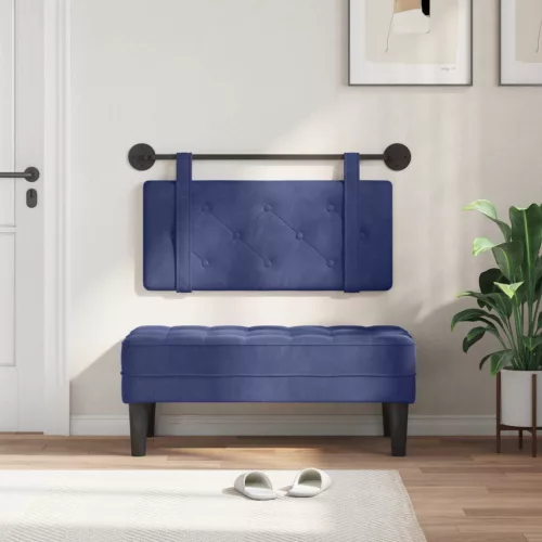  Fali Fejtámla Rendőrségi kék 100 x 55 x 5 cm Bársony