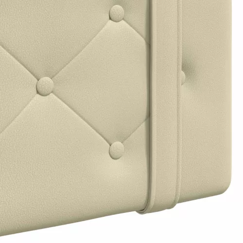  Fali Fejtámla Falra szerelhető Krém 90 cm Műbőr