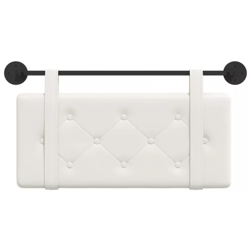  Fali Fejtámla Falra szerelhető Fehér 90 cm Műbőr