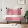  Fali Fejtámla Rózsaszín 110 x 55 x 5 cm Bársony