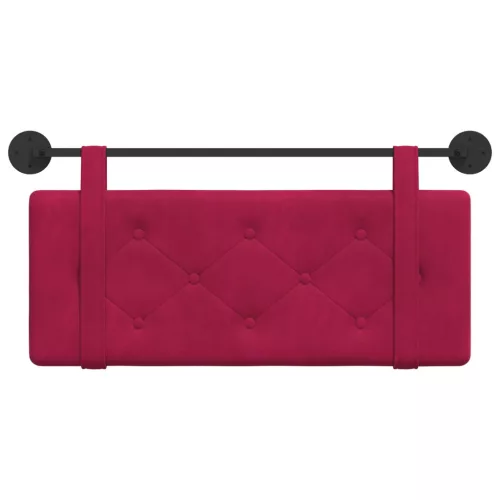  Fali Fejtámla Falra szerelhető Bordó 110 x 55 x 5 cm Bársony