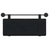  Fali Fejtámla Falra szerelhető Fekete 110 x 55 x 5 cm Bársony