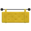  Fali Fejtámla Falra szerelhető Sárga 110 x 55 x 5 cm Bársony