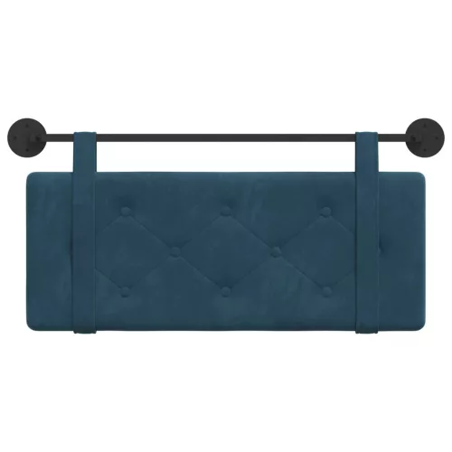  Fali Fejtámla Falra szerelhető Kék 110 x 55 x 5 cm Bársony