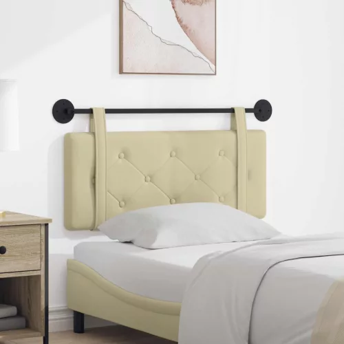  Fali Fejtámla Falra szerelhető Krém 100 cm Műbőr