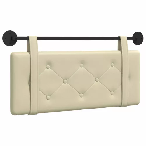  Fali Fejtámla Falra szerelhető Krém 100 cm Műbőr