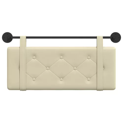  Fali Fejtámla Falra szerelhető Krém 100 cm Műbőr