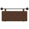  Fali Fejtámla Falra szerelhető Barna 100 cm Műbőr